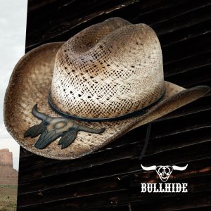 画像: ブルハイド ウエスタン ストローハット カレイジャス（ブラウン）/Bullhide Western Straw Hat Courageous(Brown)