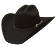画像1: ブルハイド ウエスタン プレミアムウールフェルトハット（ブラック）58cm〜59cm/Bullhide Justin Moore Collection Wool Felt Hat Back Roads 6X