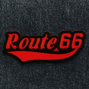 画像: ワッペン ルート66 レッド・ブラック/Patch Route 66