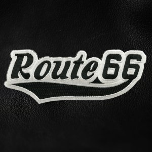 画像: ワッペン ルート66 ブラック・シルバー/Patch Route 66