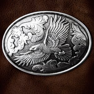 画像: ノコナ アメリカンイーグル ウエスタン ベルト バックル/Nocona Belt Buckle Eagle