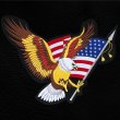 画像2: ワッペン ラージサイズ アメリカンイーグル&星条旗 （29cm×34cm）/Patch American Eagle& U.S.Flag