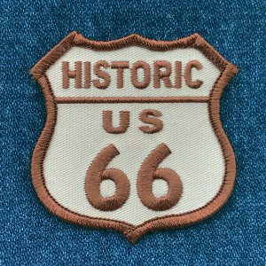 画像: ルート66 ヒストリック US 66 ワッペン ブラウン/ Patch Historic Route 66