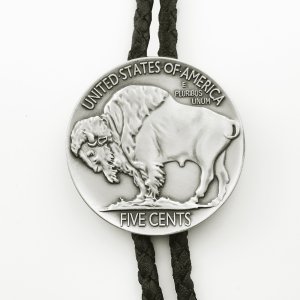 画像: ウエスタン ボロタイ バッファロー/Western Bolo Tie Buffalo