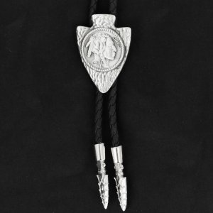 画像: ウエスタン ボロタイ 5セントインディアン アローヘッドチップ/Western Bolo Tie 5cent Coin Arrowhead Tips