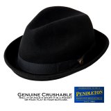 画像: ペンドルトン ロールアップ クラッシャブル スティンジー ブリム ハット(ブラック)L/Pendleton Stingy Brim Hat(Black)