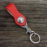 画像: ファニー 5￠ループキーホルダー（ディアスキン レッド/インディアン）/Funny 5￠Loop Key Holder(Deerskin Red)