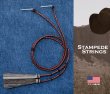 画像2: ハット用 あごひも レザー&ホースヘアー アメリカン ウエスタン スタンピード ストリングス ブラウン2色・ブラウン/Leather w/horse Hair Stampede Strings