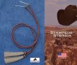 画像2: ハット用 あごひも レザー&ホースヘアー アメリカン ウエスタン スタンピード ストリングス ブラウン2色・ナチュラル/Leather w/horse Hair Stampede Strings