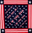 画像1: ハバハンク バンダナ アイ❤ラブ U.S.A アメリカ国旗 星条旗 ★スター ❤ハート/HAV-A-HANK Bandana I LOVE THE U.S.A