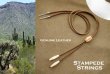 画像2: ハット用 あご紐 レザー製 スタンピード ストリングス （ナチュラル）/Twister Leather Stampede Strings(Natural)