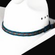 画像2: ホースヘアー 馬毛 ウエスタン ハット バンド（ターコイズ）/Horse Hair Hat Band(Turquoise)