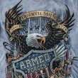 画像2: アメリカンイーグル＆星条旗 ARMED FORCES 半袖Tシャツ（ライトブルー）S/American Eagle/U.S.A Shortsleeve T-shirt 