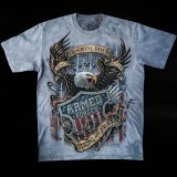 画像: アメリカンイーグル＆星条旗 ARMED FORCES 半袖Tシャツ（ライトブルー）S/American Eagle/U.S.A Shortsleeve T-shirt 
