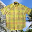 画像2: ラルフローレン 半袖 シャツ（レモンイエロー・ピーチ）ラージサイズ/Ralph Lauren Plaid Shortsleeve Shirt