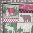 画像3: ログキャビン フリース・スローブランケット/Fleece Throw(LogCabin)