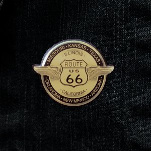 画像: ルート66 ピンバッジ ステイトウイング/Pin Route66