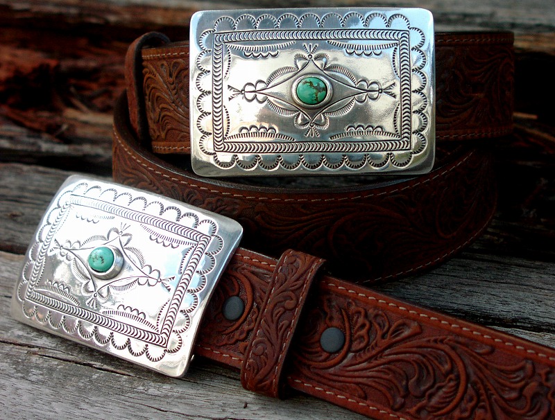 画像: トニーラマ スクエアバックル ベルト（ブラウン）/Tony Lama Navajo Spirit Belt(Brown)