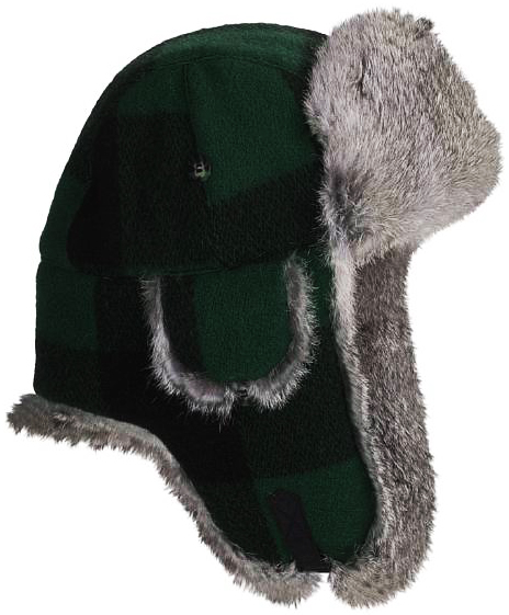 画像: マッド ボンバー ハット 帽子（ラビット ファー グリーン・ブラック）/Mad Bomber Hat(Green Black)