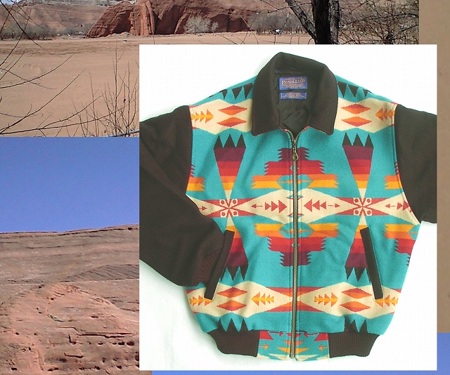 画像1: ペンドルトン ウールウエスタンジャケット（ターコイズ/ツーソン）/Pendleton Wool Western Jacket(Turquoise/Tucson)
