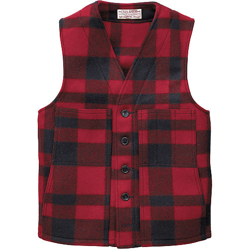 画像: フィルソン マッキーノ ウールベスト（レッド×ブラック）/Filson Mackinaw Wool Vest