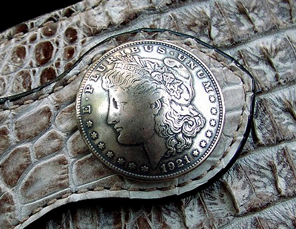 画像2: 1$モーガンフェイスコインコンチョ/1$MORGAN FACE COIN CONCHO・37mm