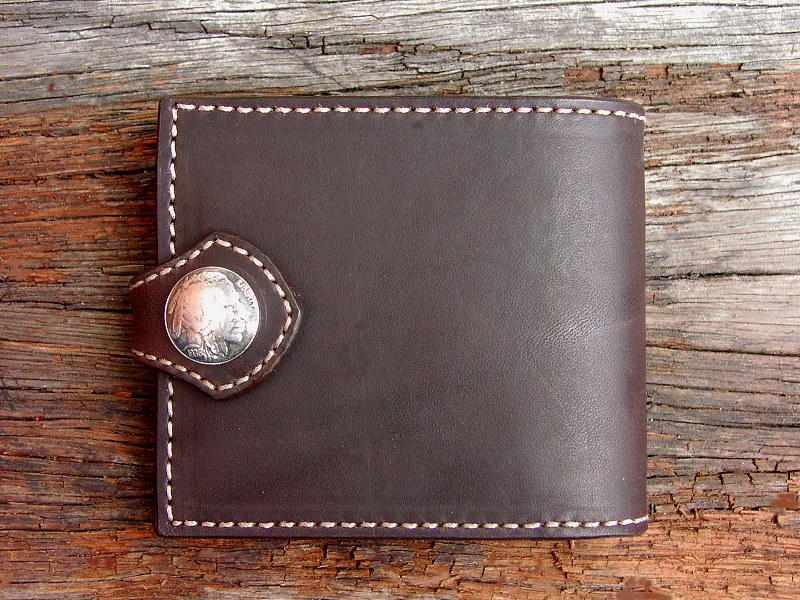 画像1: ファニー コインヘッドビルフォード（ブラウン）/Funny Coin Head Billfold(Brown)