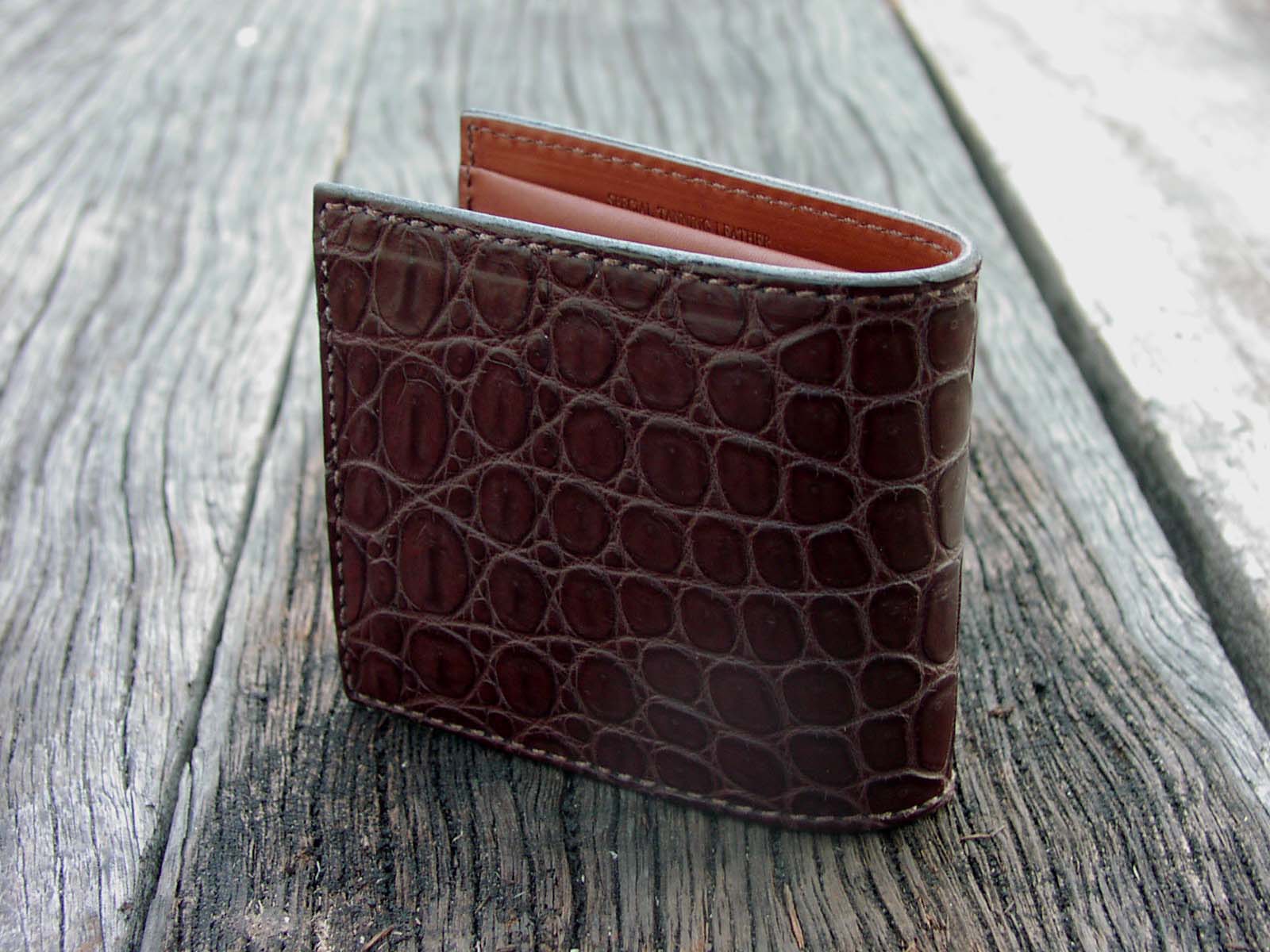 画像: ファニー ビルフォード クロコダイル（ブラウン）/Funny Billfold Crocodile(Brown)