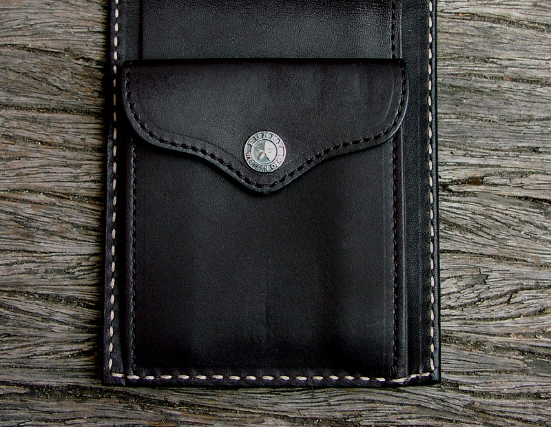 画像: ファニー コインヘッドビルフォード（ブラック）/Funny Coin Head Billfold(Black)