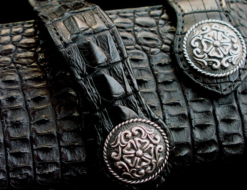 画像: ファニー ライダースウォレット（ホーンバックナイルクロコダイル・ブラック/VICTOR37MM・SE-1）/Funny Rider's Wallet(Horn Back Nile Crocodile・Black)