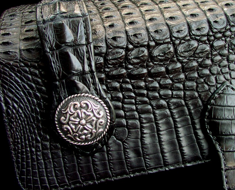 画像: ファニー ライダースウォレット（ホーンバックナイルクロコダイル・ブラック/VICTOR37MM・SE-1）/Funny Rider's Wallet(Horn Back Nile Crocodile・Black)