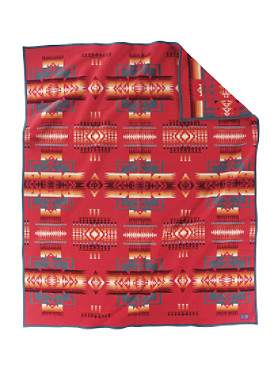 画像: ペンドルトン チーフジョセフ ムチャチョ ブランケット（コーラル）/Pendleton Chief Joseph Muchacho Blanket(Coral)