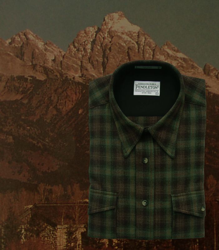 画像: ペンドルトン アウトドア シャツ（グリーン プラッド）XL（身幅約67cm）/Pendleton Outdoor Shirt