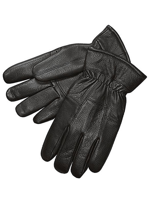 画像: ディアスキン （鹿皮）グローブ ブラック （フリース付手袋）/Deerskin Leather Gloves Black