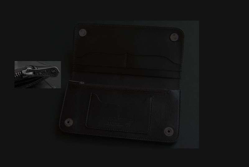 画像: ファニースロー クラウン ウォレット ブラック・ホーンバック クロコダイル クラウン ナチュラル/Funny Slow Crown Wallet Black