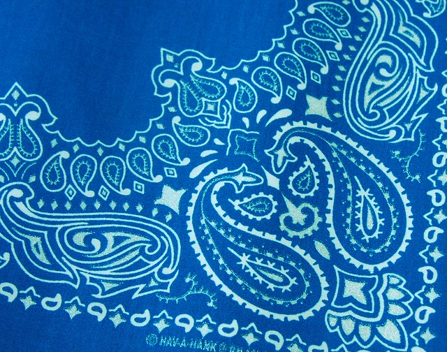 画像2: バンダナ ハバハンク HAV-A-HANK ペイズリー（ブルー・ホワイト）/Bandana Paisley Blue White