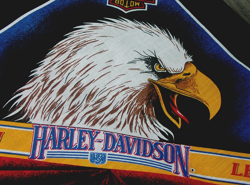 画像: ハーレーダビッドソン バンダナ（ブラック・American Legend）/Harley Davidson Bandana
