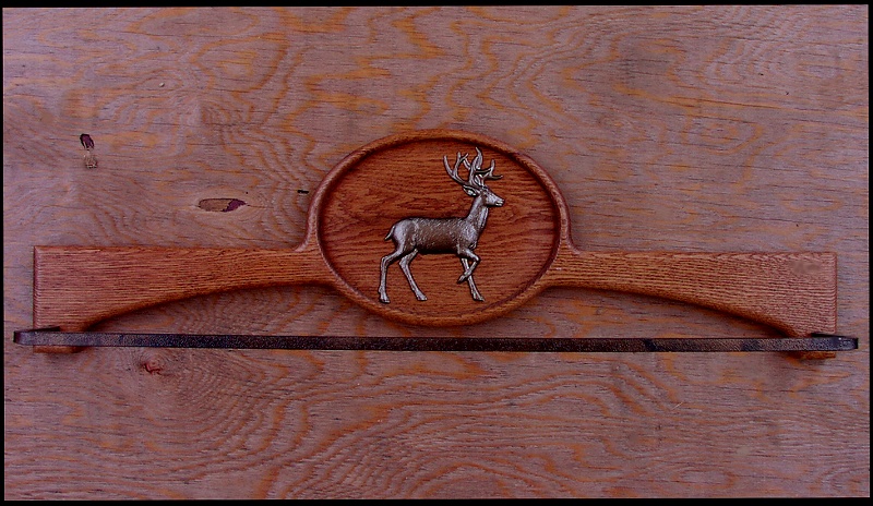 画像: オーク エルク タオルハンガー/Oak Towel Hanger Elk