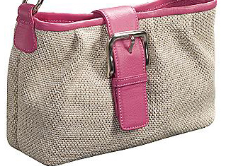 画像: Osgood Marley レザーバックル ハンドバッグ（アイボリー・ピンク/レディース）/Osgood Marley Woven Leather Bag（Ivory・Pink/Women）