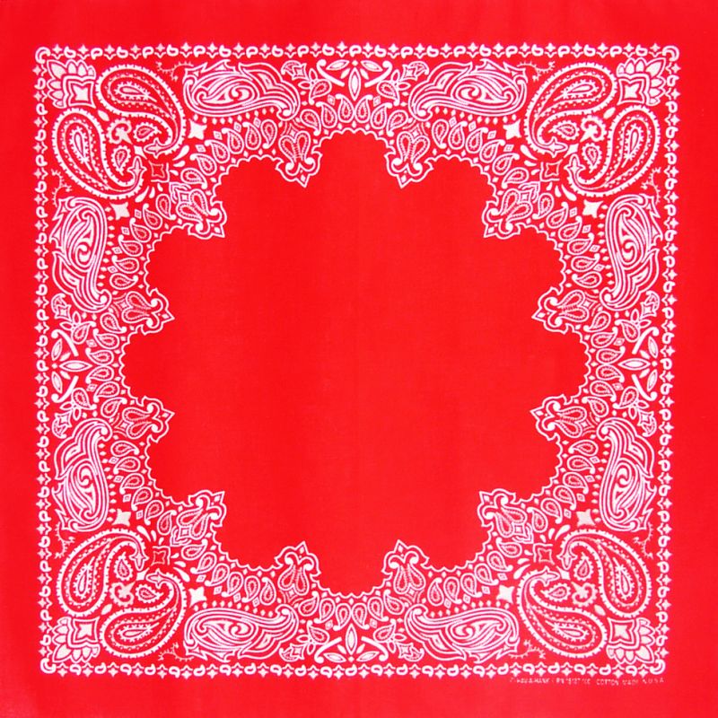 画像1: バンダナ ハバハンク HAV-A-HANK ペイズリー（レッド・ホワイト）/Bandana Paisley Red White