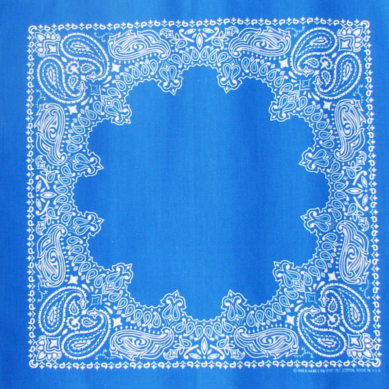 画像1: バンダナ ハバハンク HAV-A-HANK ペイズリー（ブルー・ホワイト）/Bandana Paisley Blue White