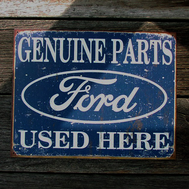 画像1: フォード Ford Tinサイン・メタルサイン Genuine Parts
