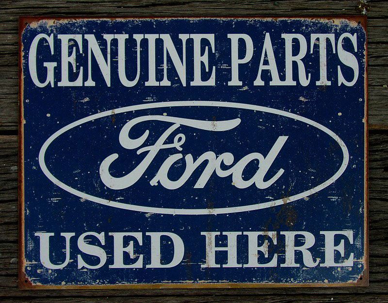 画像: フォード Ford Tinサイン・メタルサイン Genuine Parts