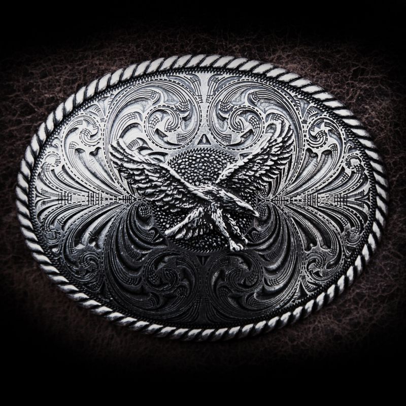 画像: モンタナシルバースミス ベルト バックル イーグル アンティークシルバー/Montana Silversmiths Belt Buckle