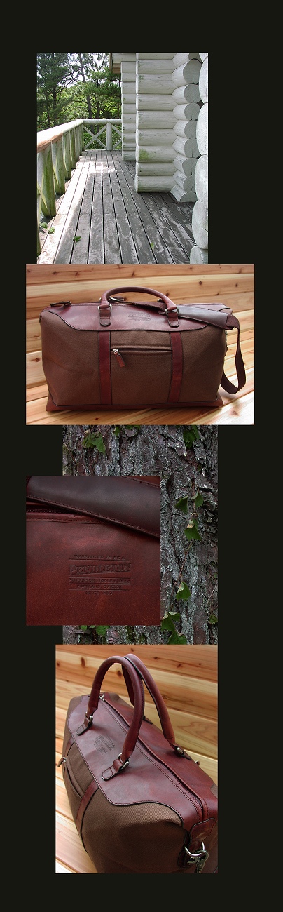 画像: ペンドルトン レザー トリム ダッフルバッグ ＜旅行かばん トラベルバッグ＞/Pendleton Leather Trim Duffle Bag