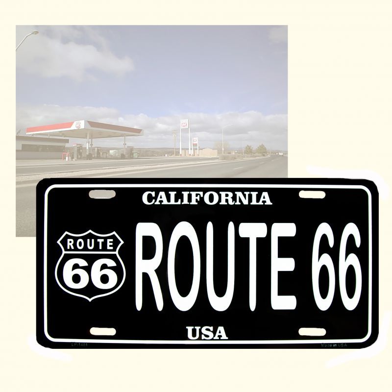 画像: ルート66 ライセンスプレート カリフォルニアUSA/Route66 License Plate