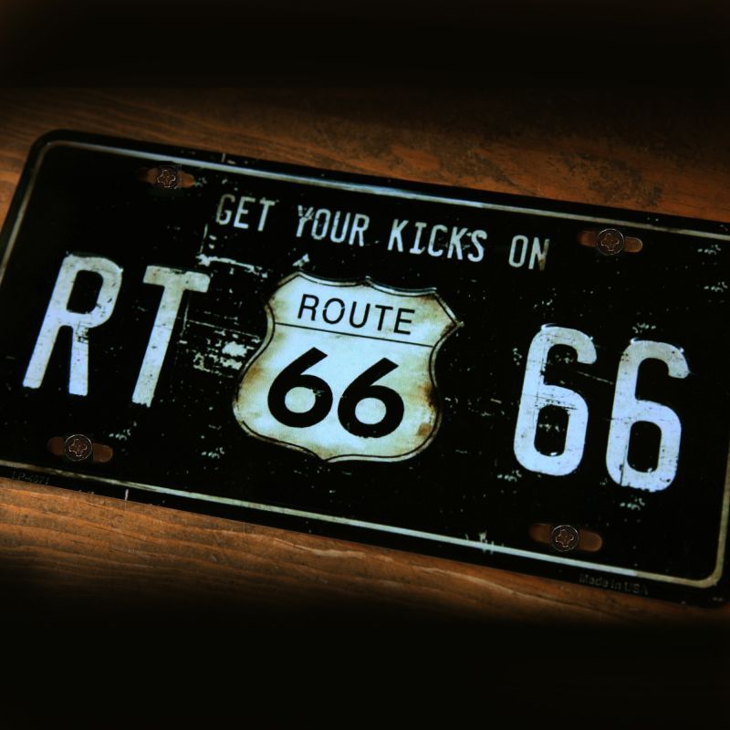 画像1: ルート66 ライセンスプレート RT66/Route 66 License Plate