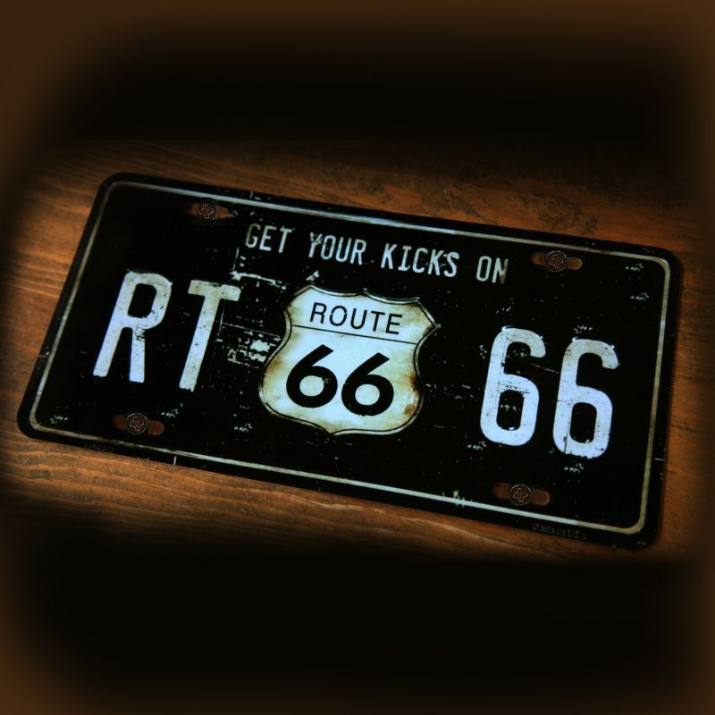 画像: ルート66 ライセンスプレート RT66/Route 66 License Plate