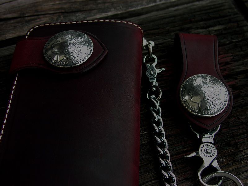 画像: ファニー ライダースウォレット（レッド）/Funny Rider's Wallet 1$Morgan(Red)