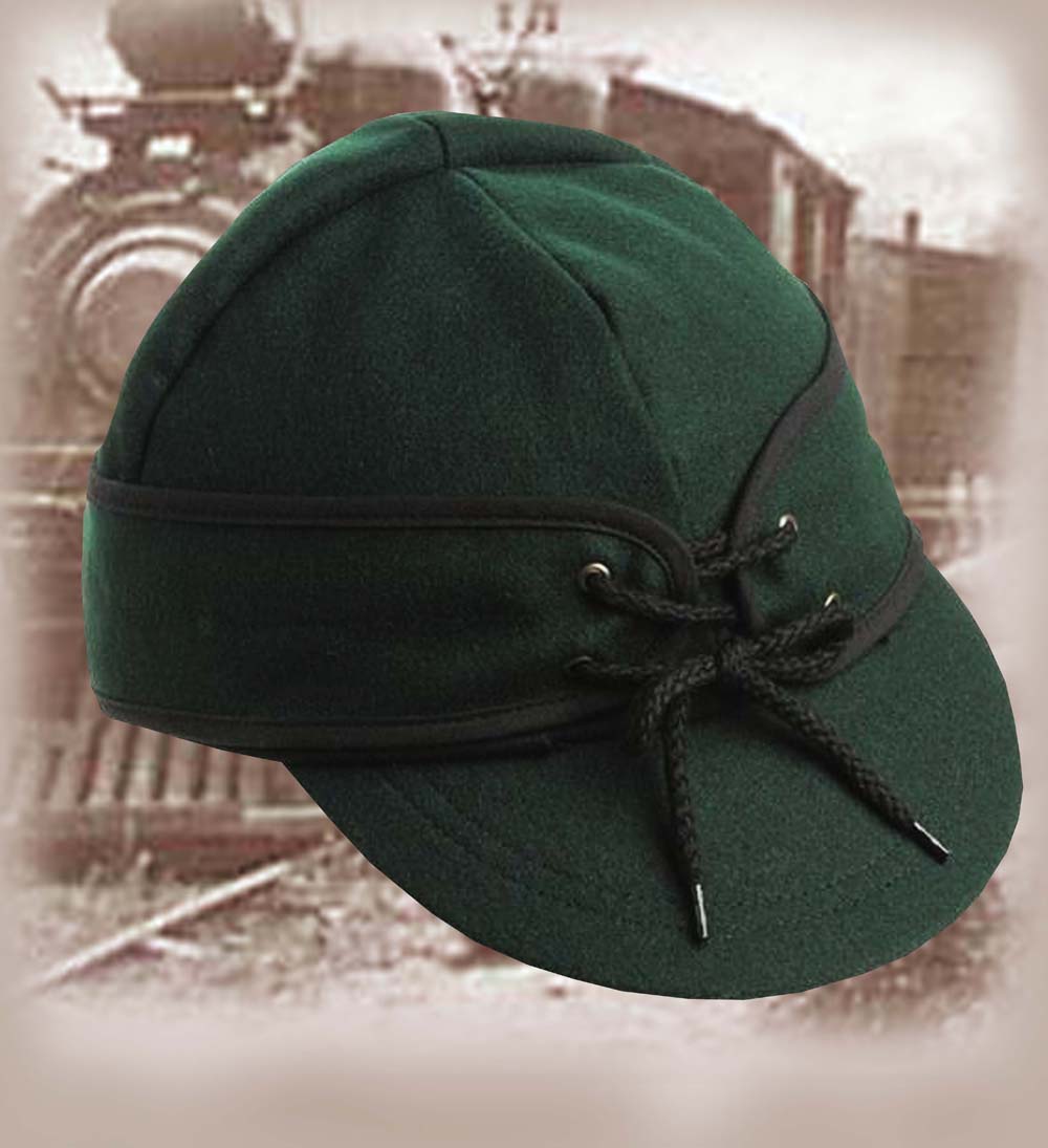 画像: アメリカン レイルロード キャップ（リバーシブル グリーン/グリーン・オレンジ）/Railroad Cap(Green/Green Orange)